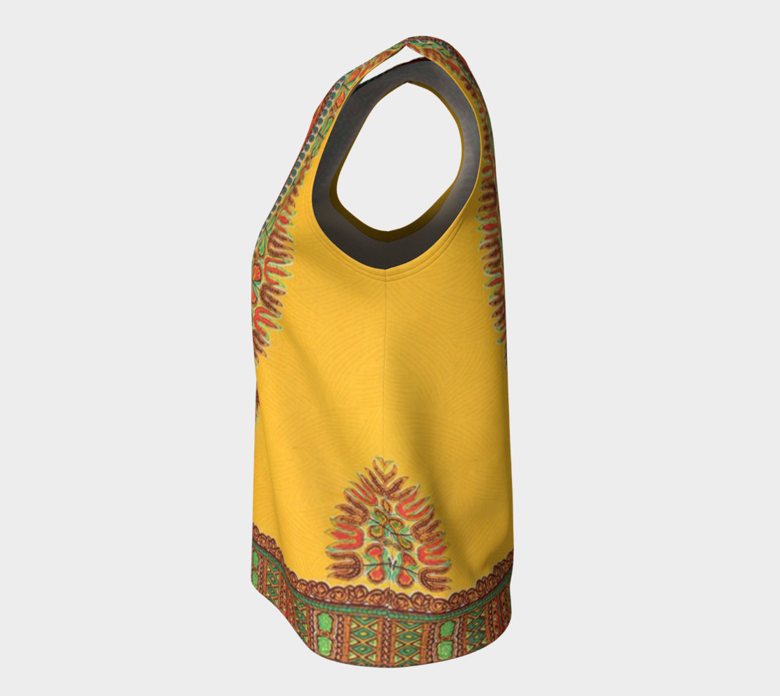 Yellow Dashiki Loose Tank preview #7