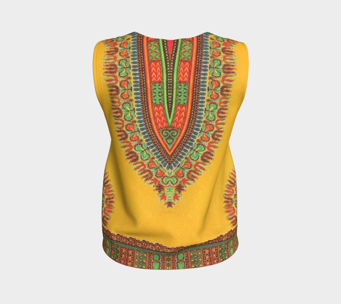 Yellow Dashiki Loose Tank preview #2