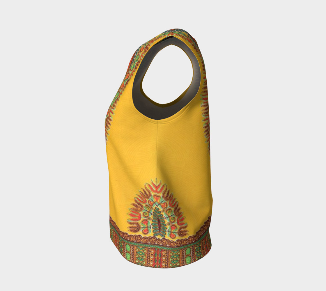 Yellow Dashiki Loose Tank preview #3