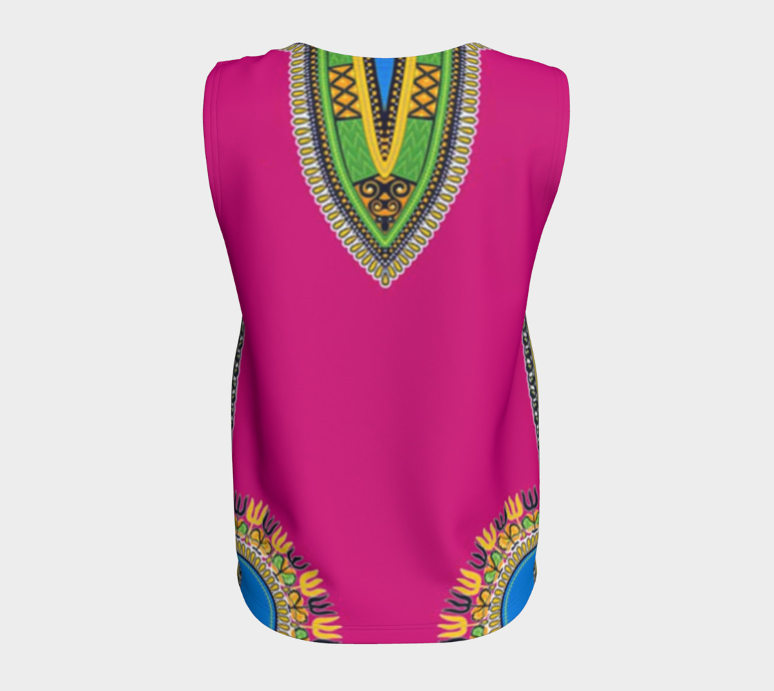 Pink Dashiki Loose Tank preview #6