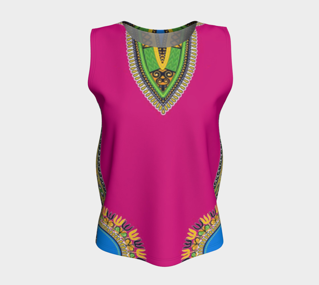 Pink Dashiki Loose Tank preview #5