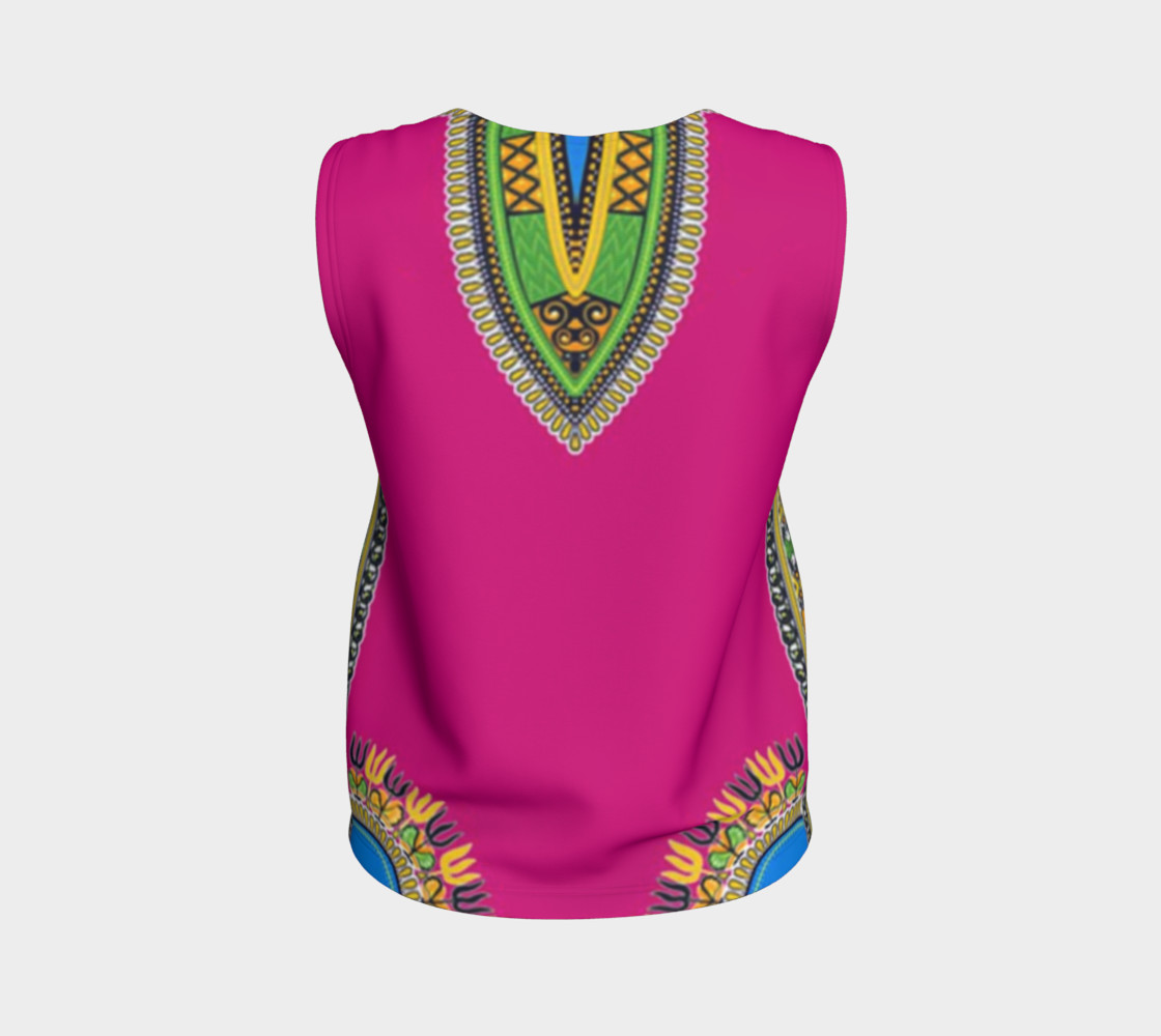Pink Dashiki Loose Tank preview #2