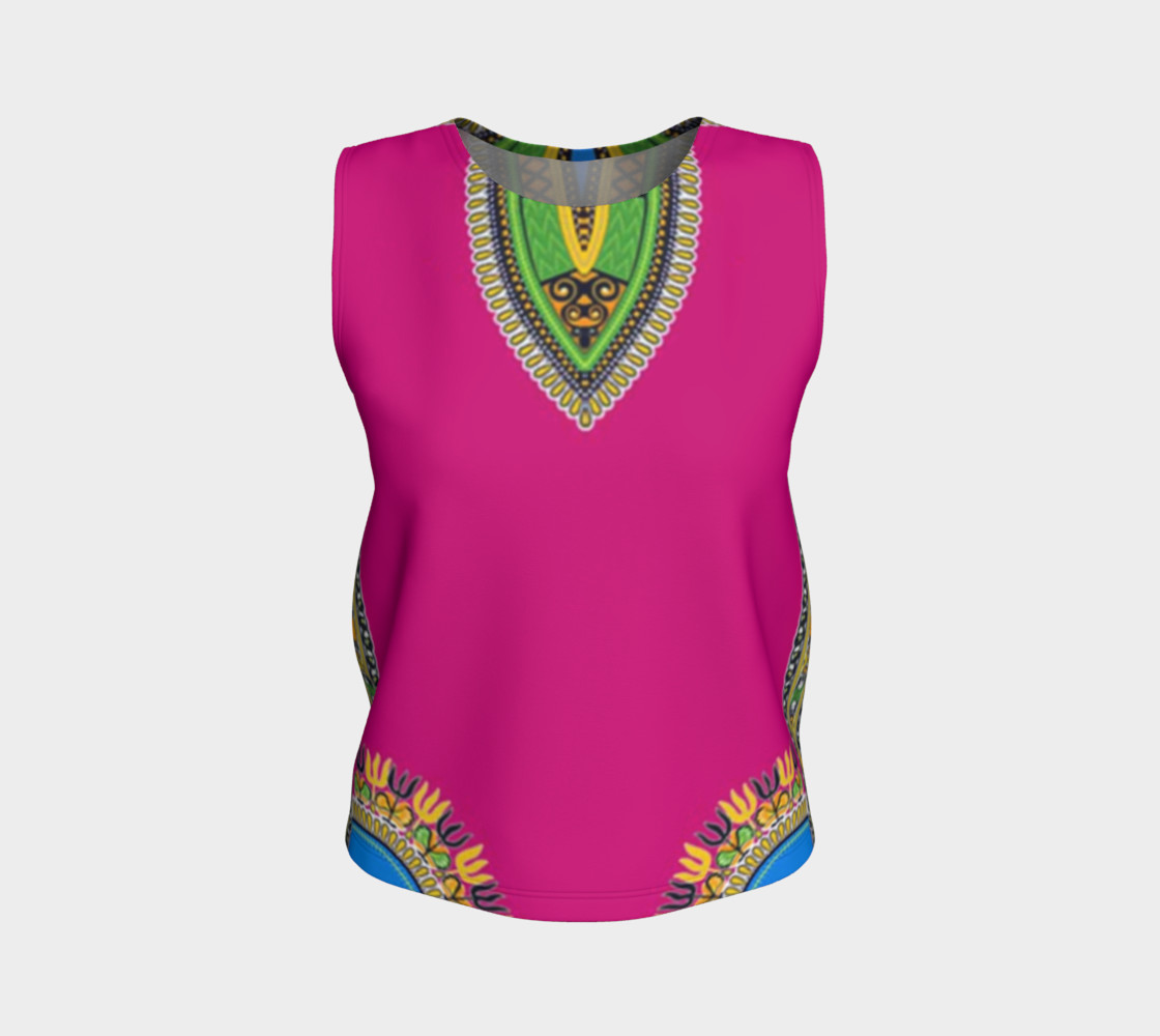 Pink Dashiki Loose Tank preview #1