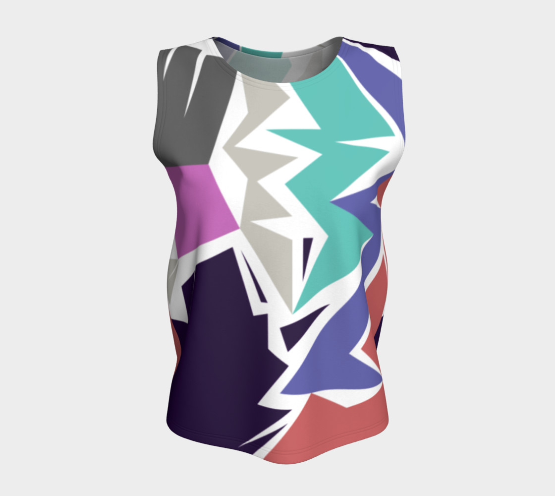 Aperçu de Tank top ethno Blocks Blue #5