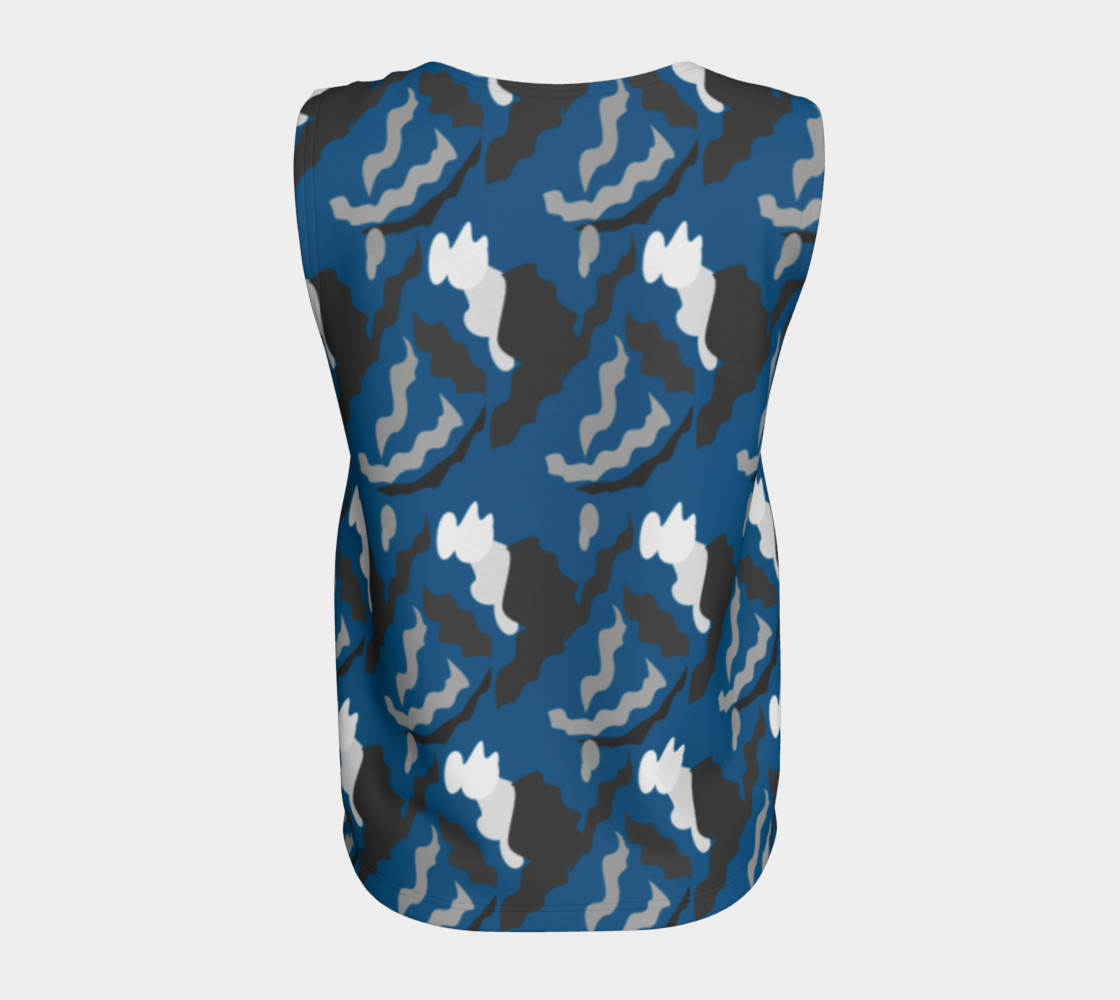 Design top blue with Camu blocks, elements preview #6