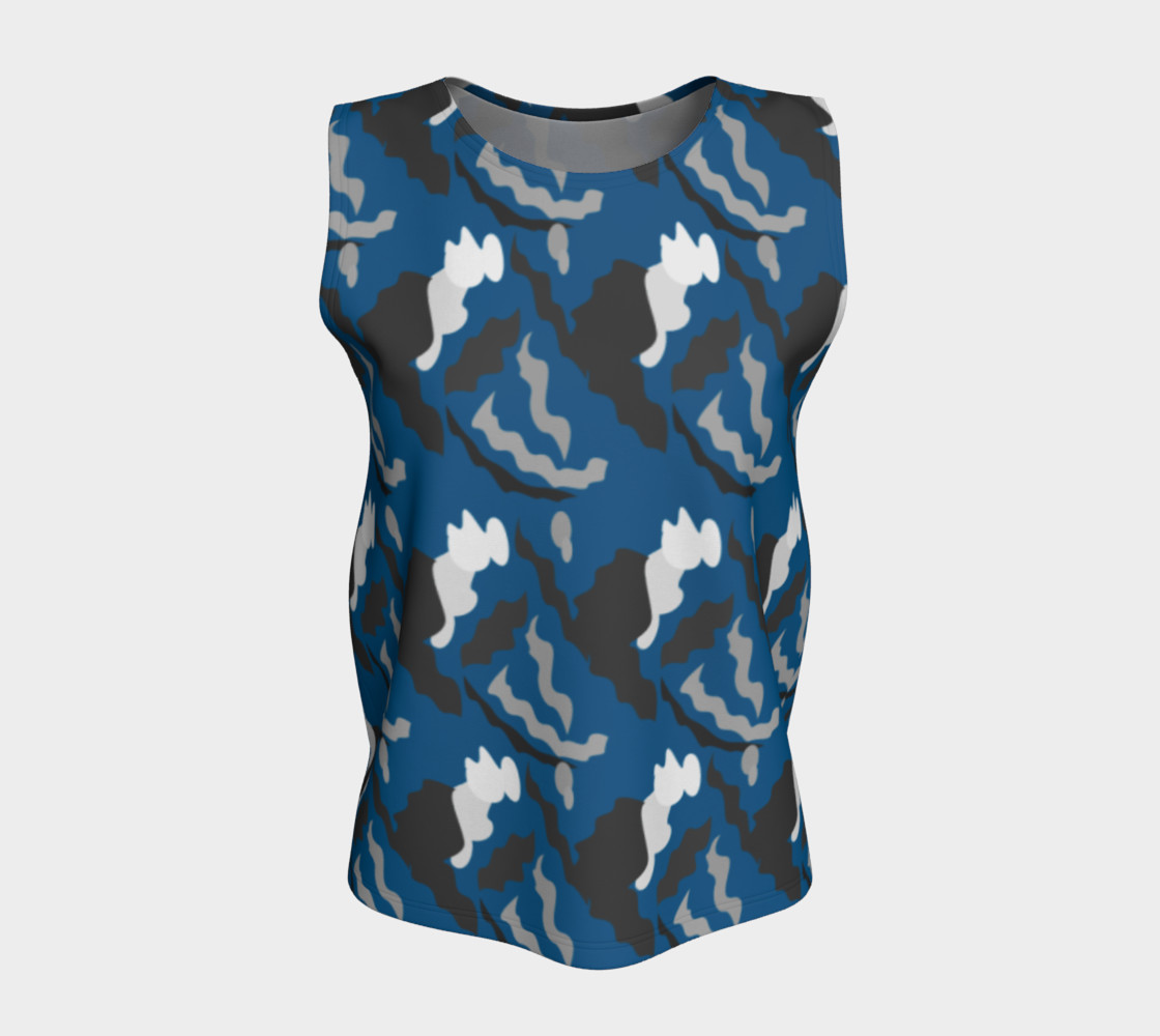 Design top blue with Camu blocks, elements preview #5