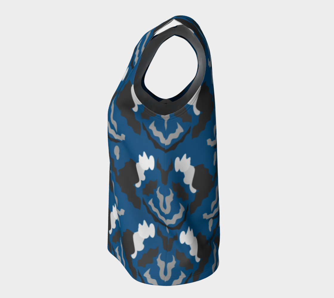 Design top blue with Camu blocks, elements preview #7
