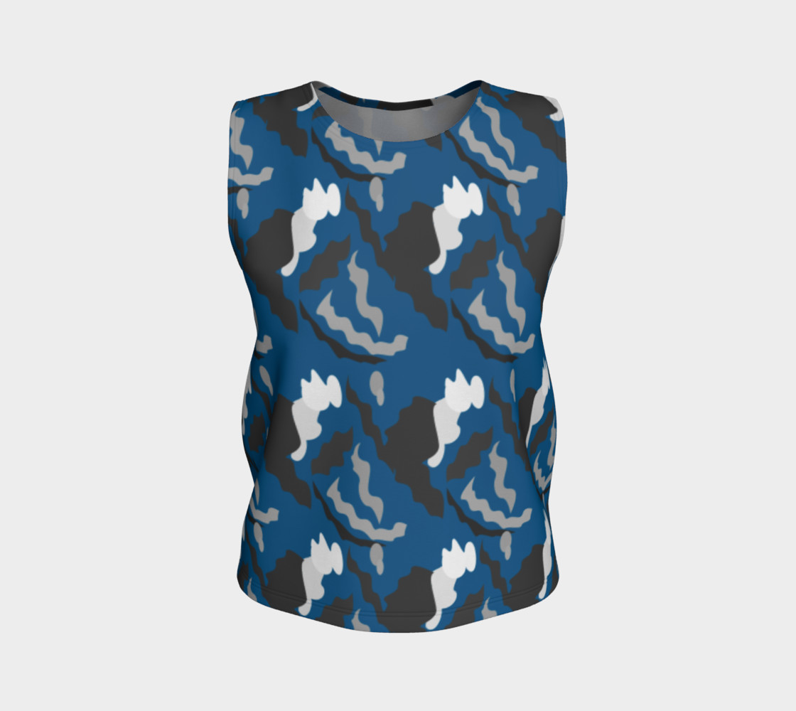 Design top blue with Camu blocks, elements preview #1