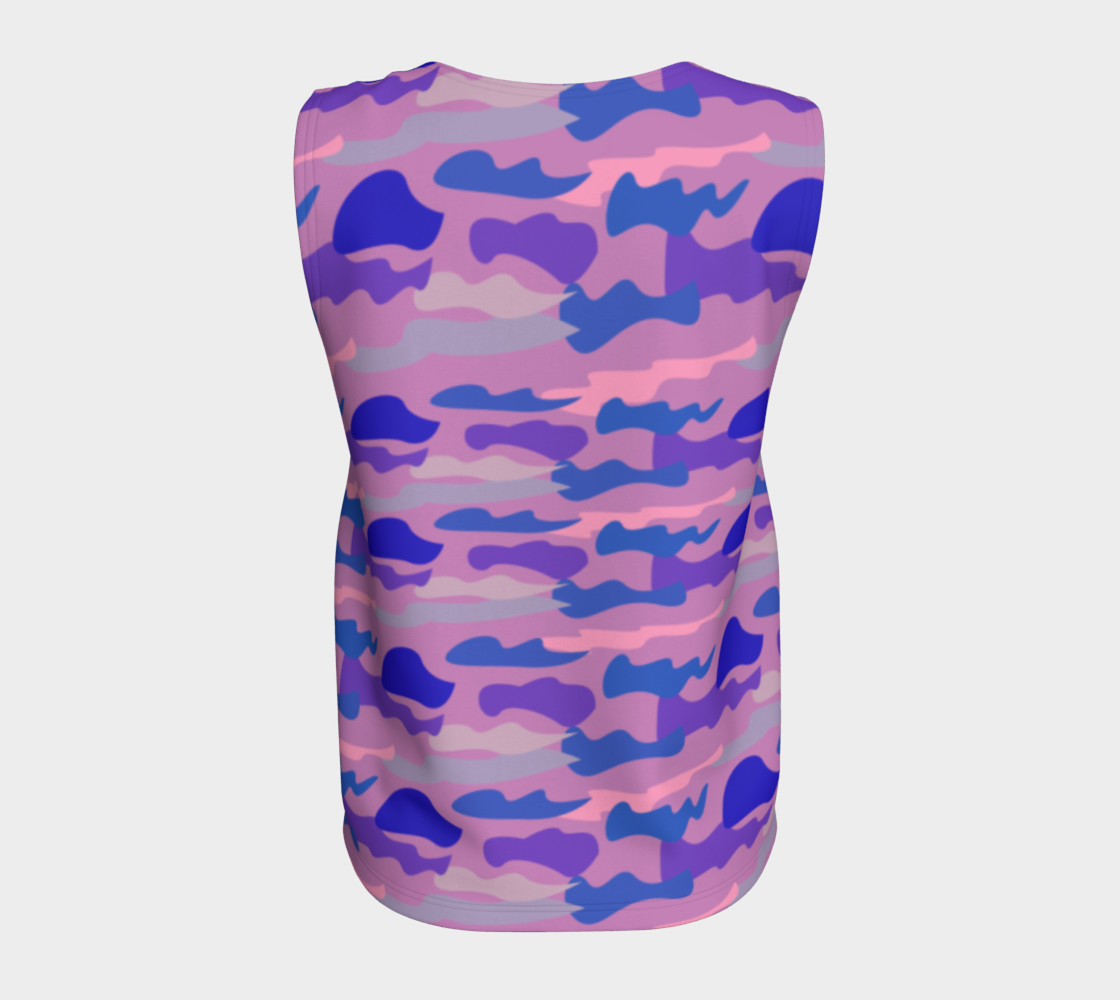 Luxury top pink with blue lines Camu II preview #6
