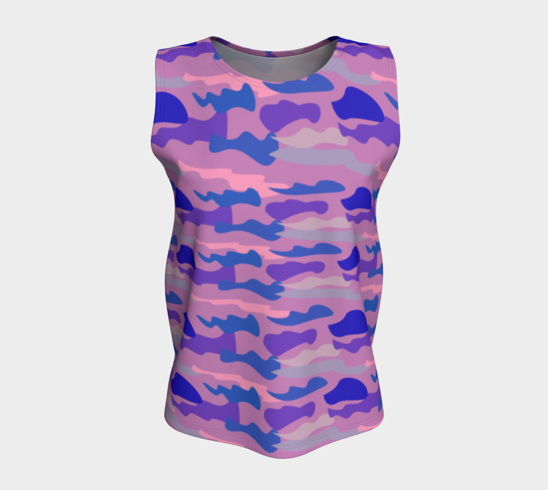 Luxury top pink with blue lines Camu II preview #5