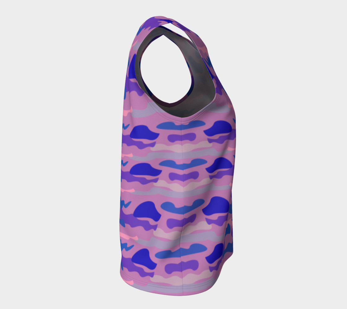 Luxury top pink with blue lines Camu II preview #8