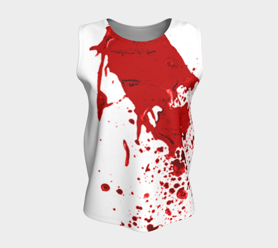 Blood Splatter First Cosplay Halloween Loose Tank Top preview #5