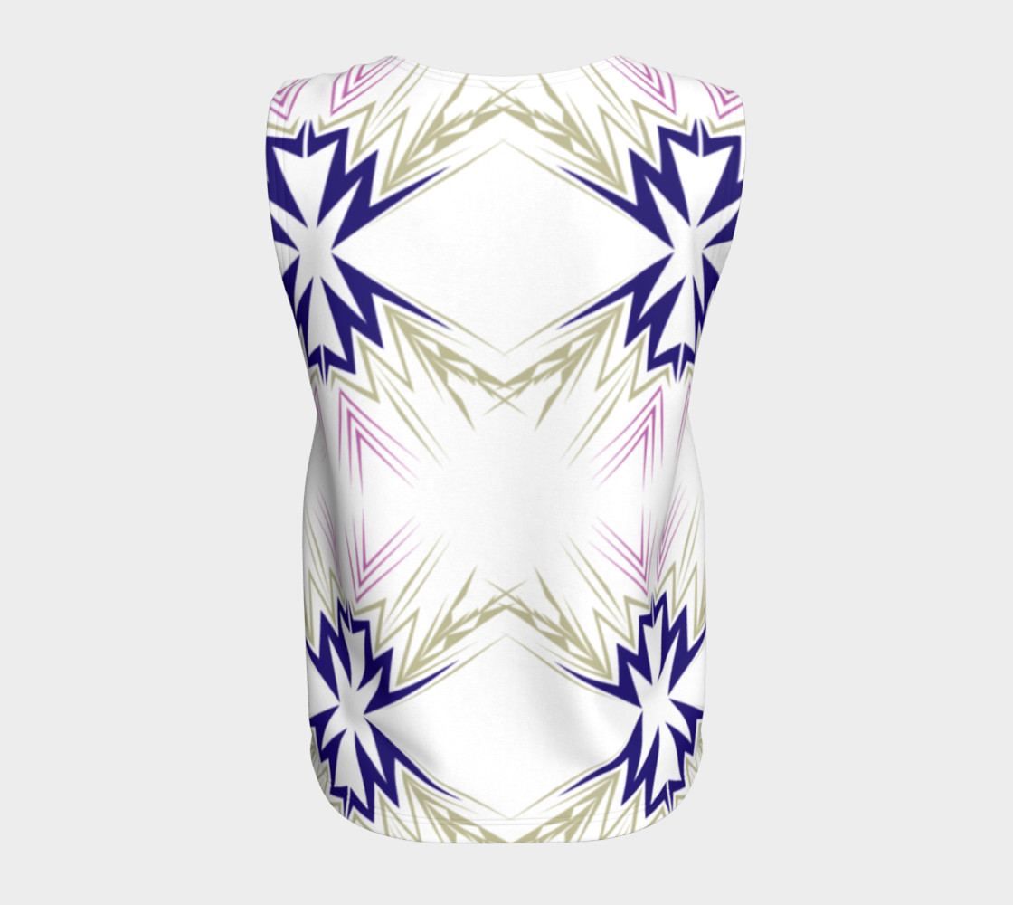 Luxury fit top, Ornaments Blue Ethno preview #6
