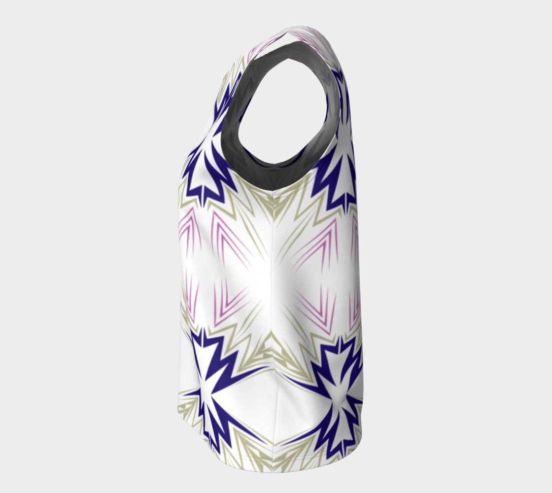 Luxury fit top, Ornaments Blue Ethno preview #7
