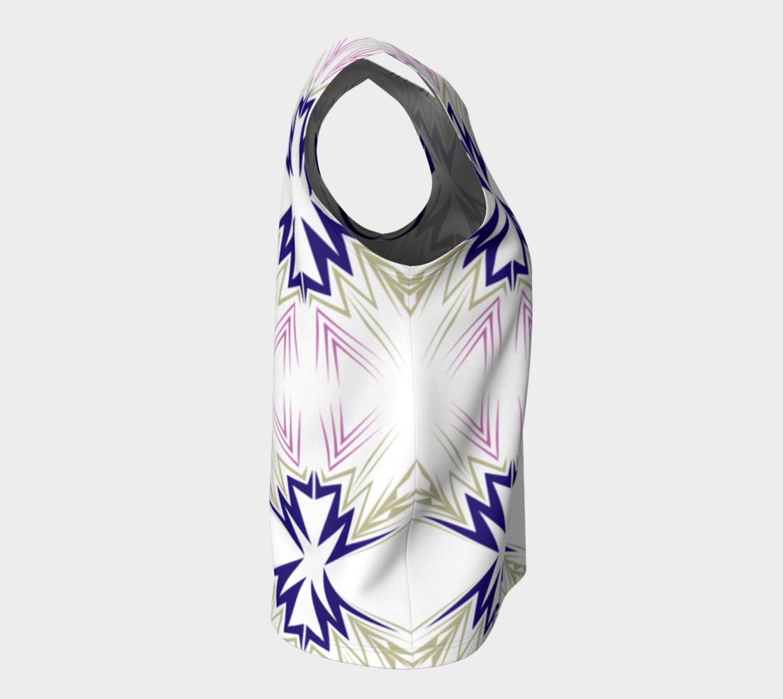 Luxury fit top, Ornaments Blue Ethno preview #8