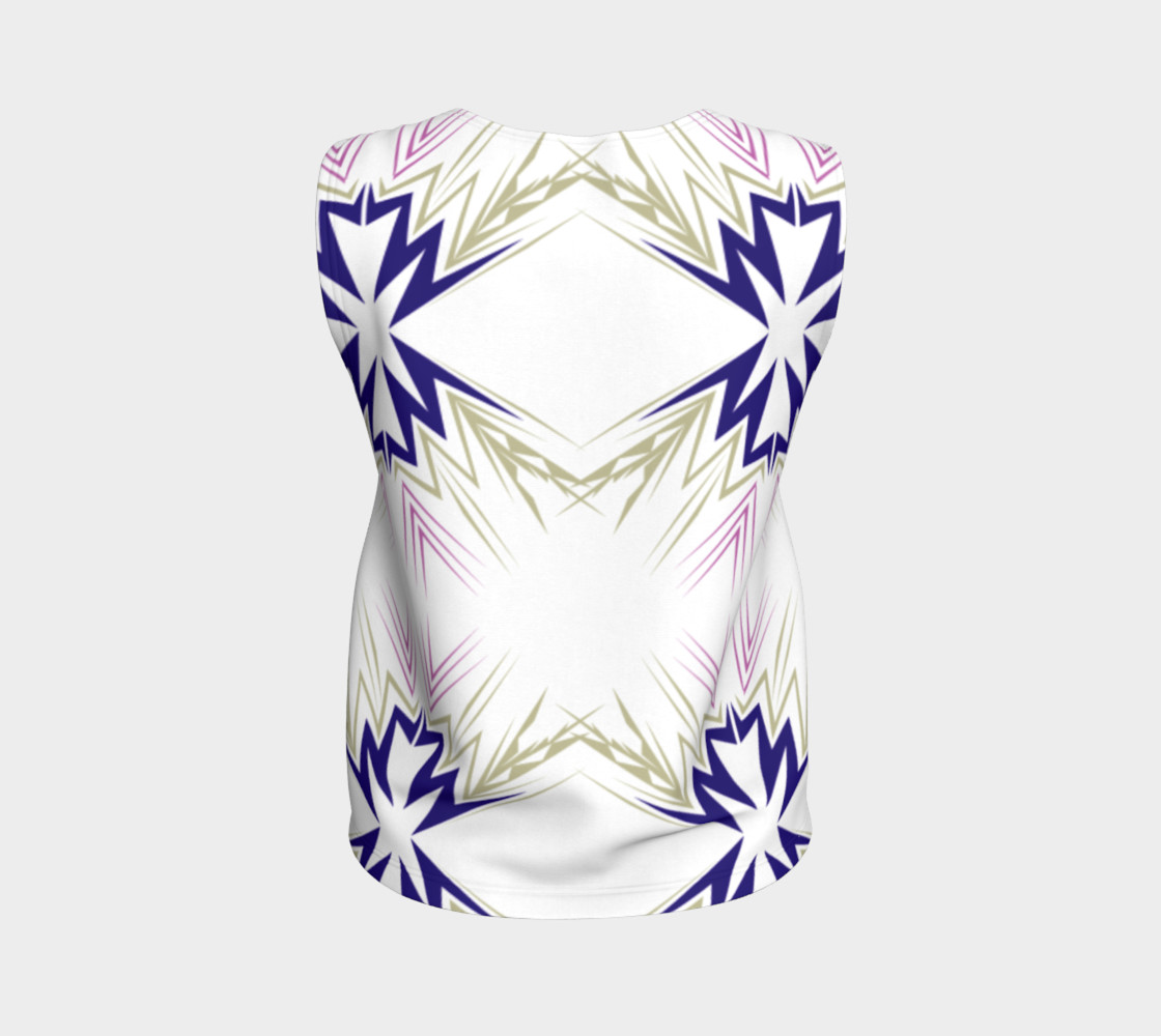 Luxury fit top, Ornaments Blue Ethno preview #2