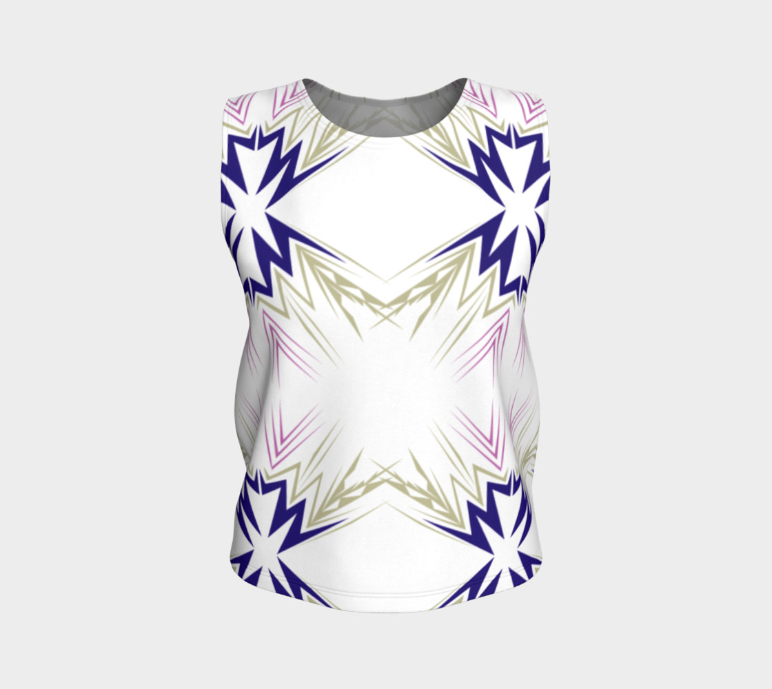 Luxury fit top, Ornaments Blue Ethno preview #1