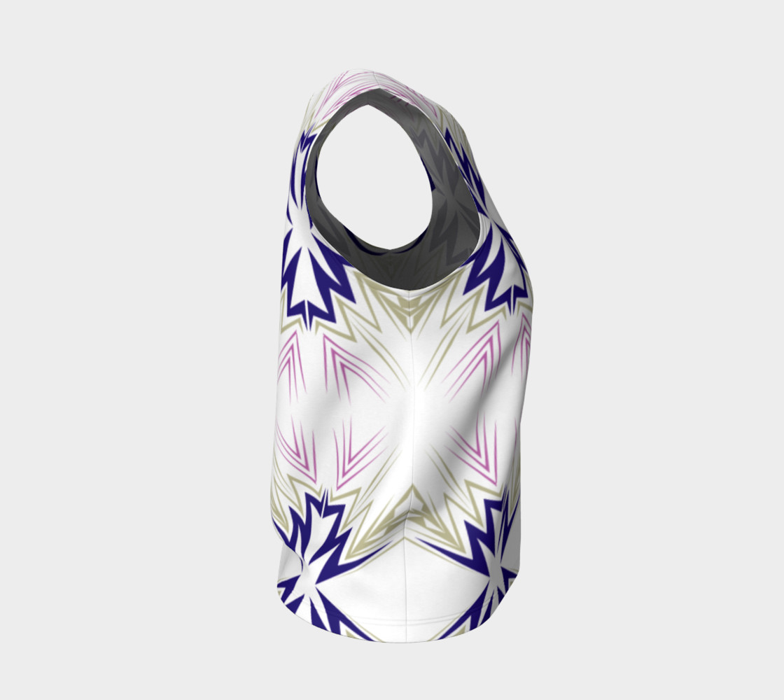Luxury fit top, Ornaments Blue Ethno preview #4
