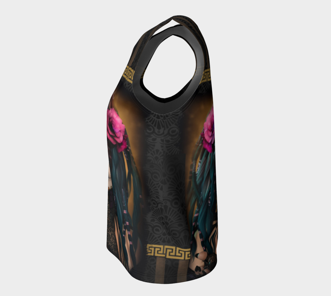 Aperçu de Sugar Skull Yoga Loose Tank Top #7