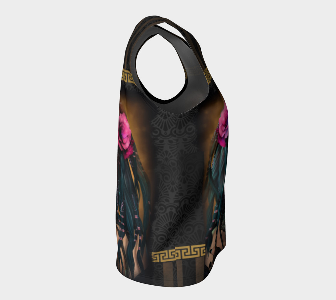 Aperçu de Sugar Skull Yoga Loose Tank Top #8