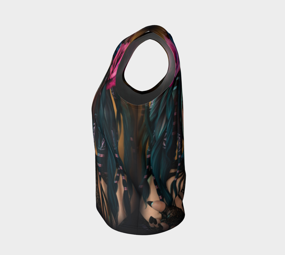Aperçu de Sugar Skull Yoga Loose Tank Top #3