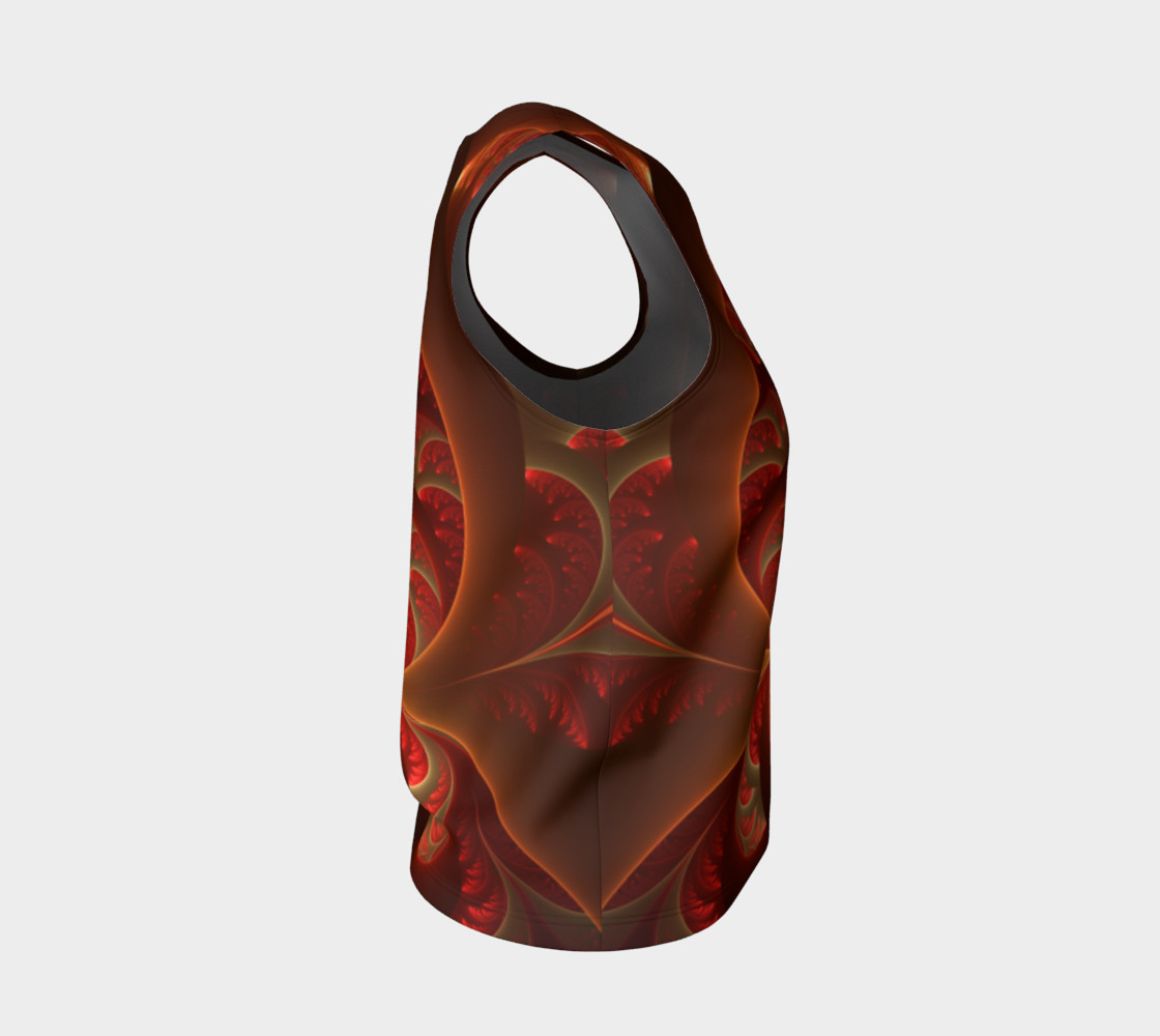 Luminous Abstract Modern Orange Red Fractal preview #4