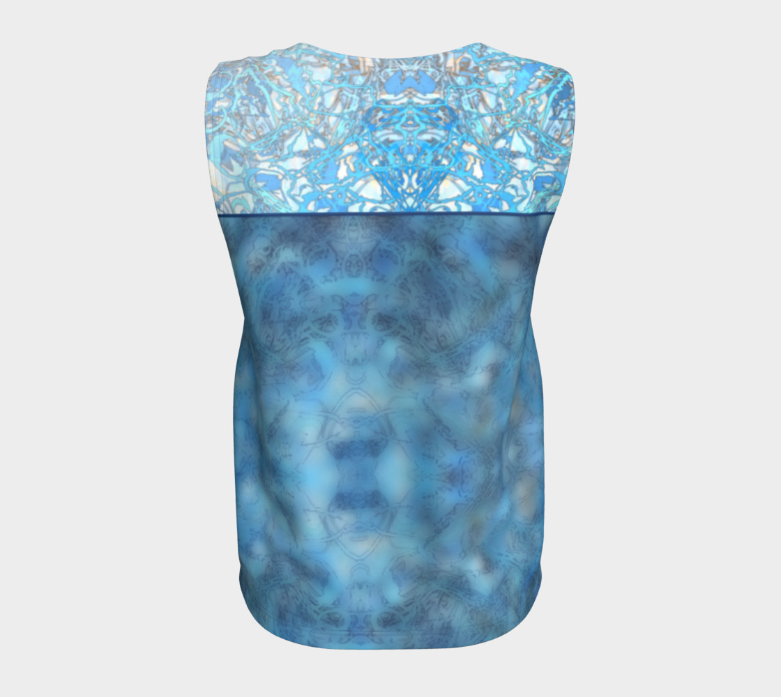 Aperçu de Kaleid Split Bodice Blue Muddle Over Lace #6