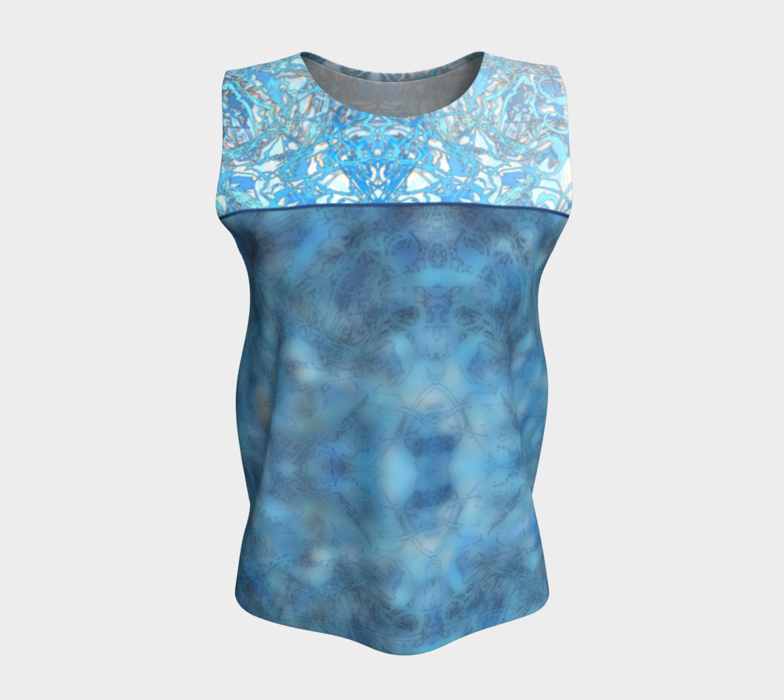 Aperçu de Kaleid Split Bodice Blue Muddle Over Lace #5
