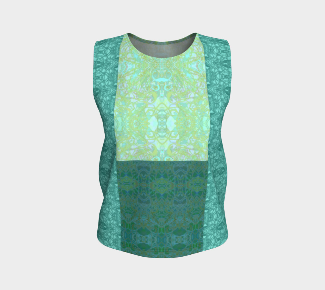 Kaleid Teal Patchwork preview #1
