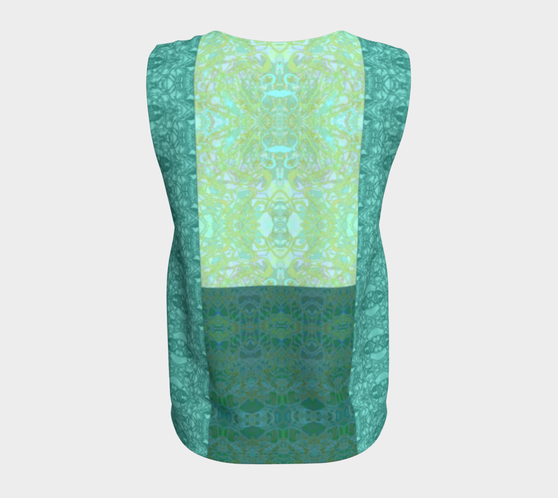 Kaleid Teal Patchwork Panel preview #6