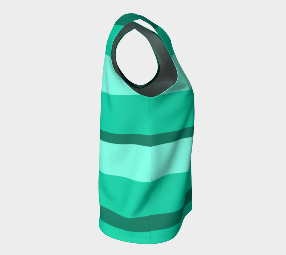 Teal Ocean Loose Tank Top preview #8