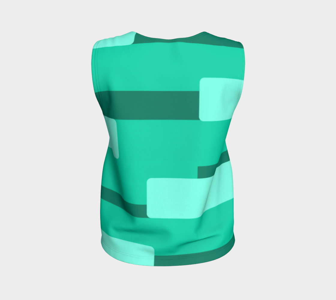 Teal Ocean Loose Tank Top preview #2