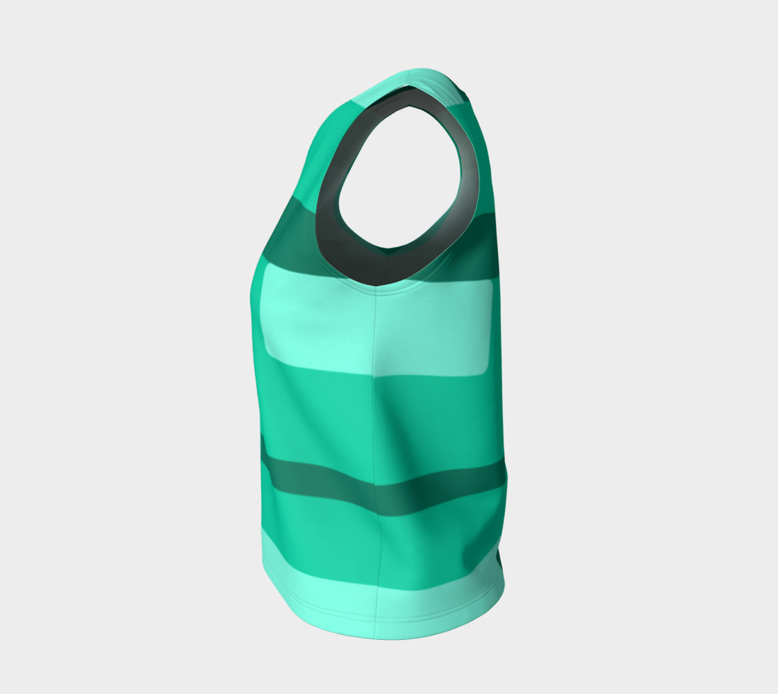 Teal Ocean Loose Tank Top preview #3