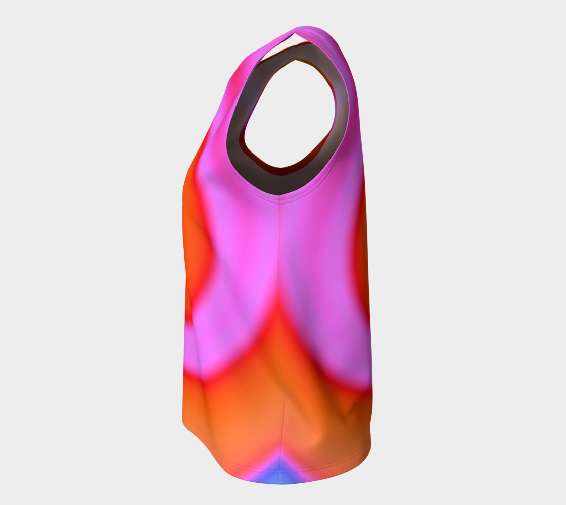 Bright Colorful Orange Pink Swirl Abstract preview #7