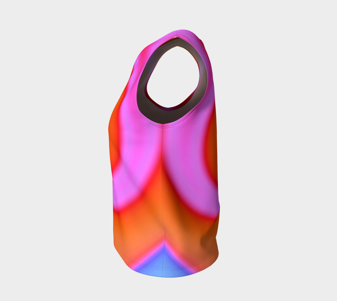 Bright Colorful Orange Pink Swirl Abstract preview #3