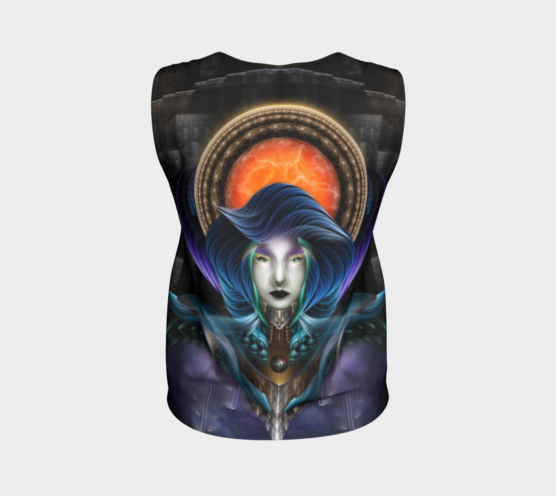 Trilia - Goddess Of The Orange Moon Loose Tank Top preview #2