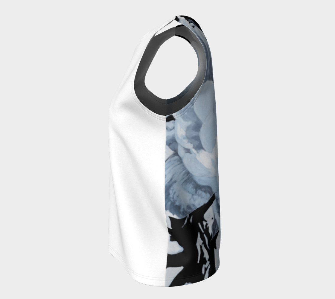 Aperçu de "A Peony For Your Thoughts" Loose Tank Top #7