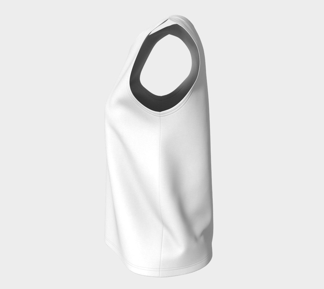 White Loose Fit Tank preview #7