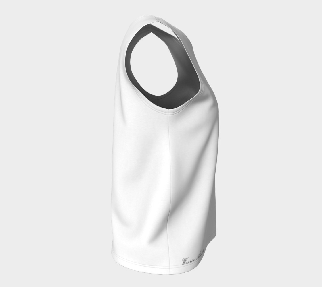 White Loose Fit Tank preview #8