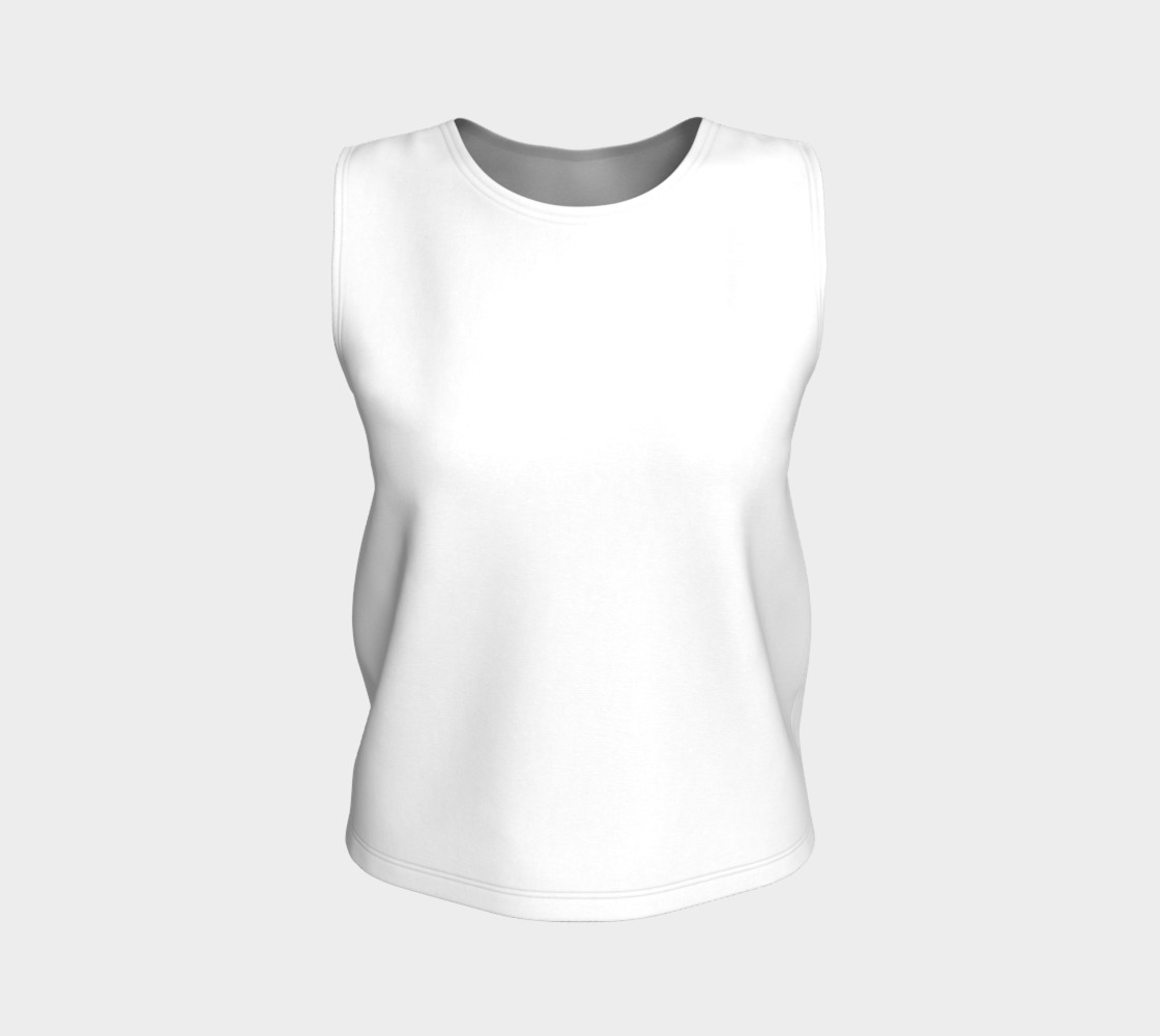 White Loose Fit Tank preview #1