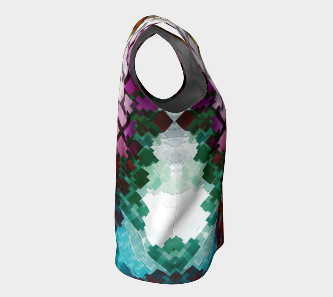 V-Stack Pyramid Loose Tank Top preview #8