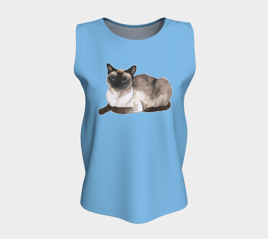 Siamese cat Loose Tank Top preview #5