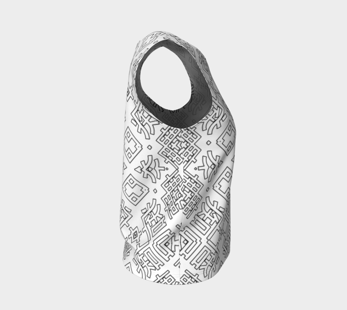 Language Blocks Typography Abstract X4 Loose Tank Top preview #4