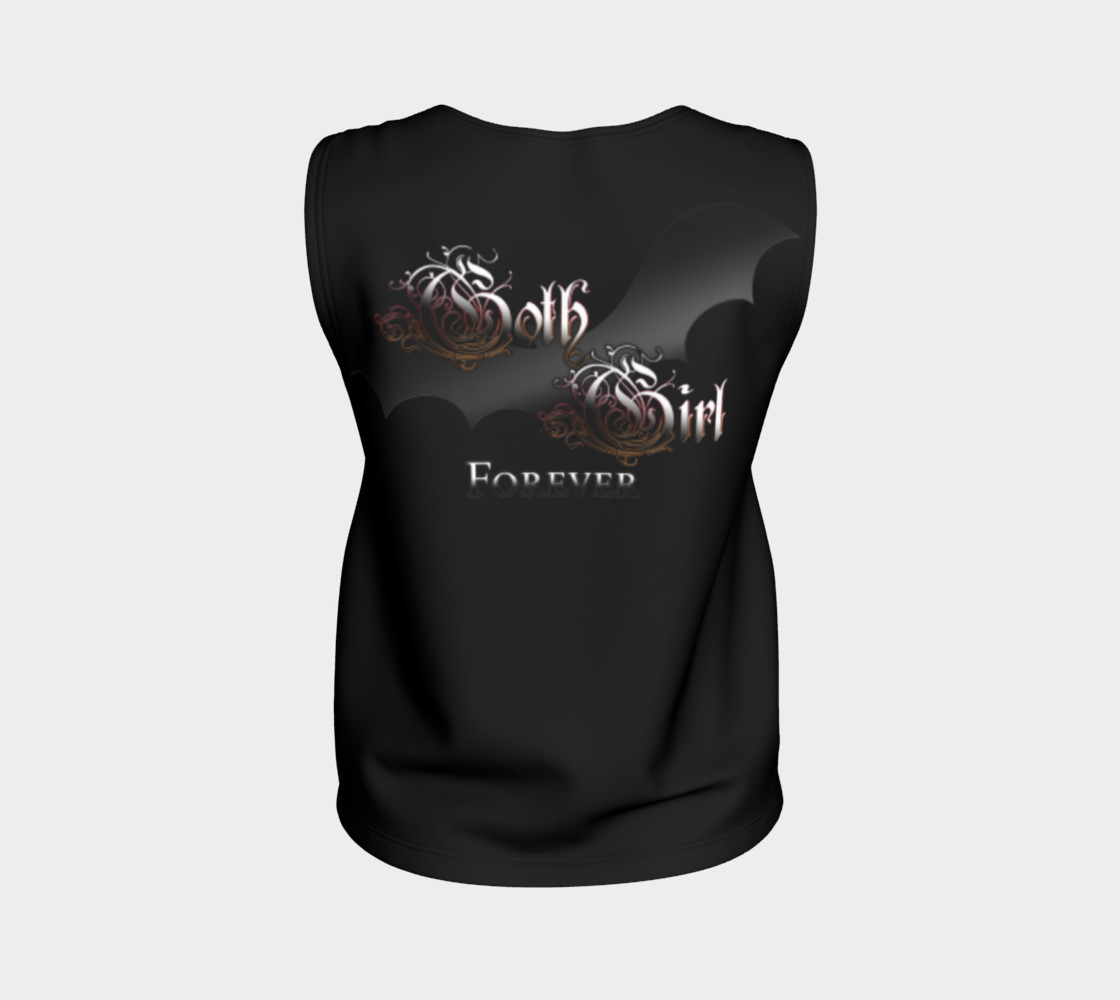Goth Girl Forever Bat Wing Loose Tank Top preview #2