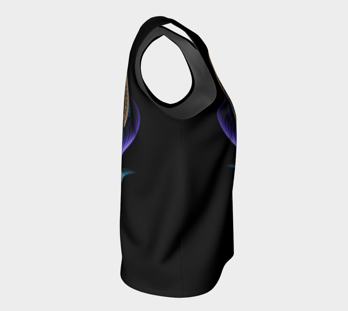 Trilia Fractal Portrait Loose Tank Top preview #8