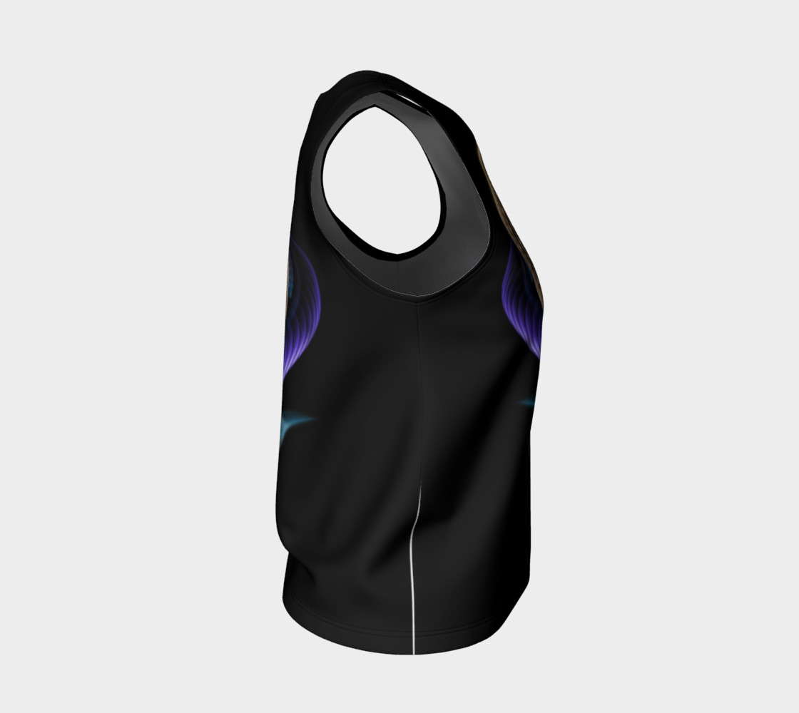 Trilia Fractal Portrait Loose Tank Top preview #4