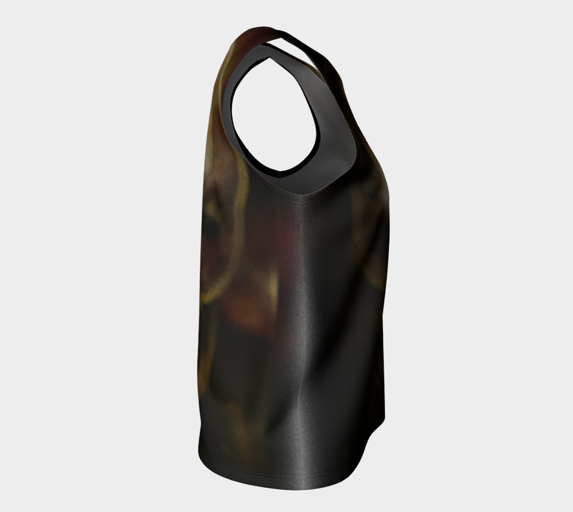 Fractal Shadow Skull Loose Tank Top preview #8