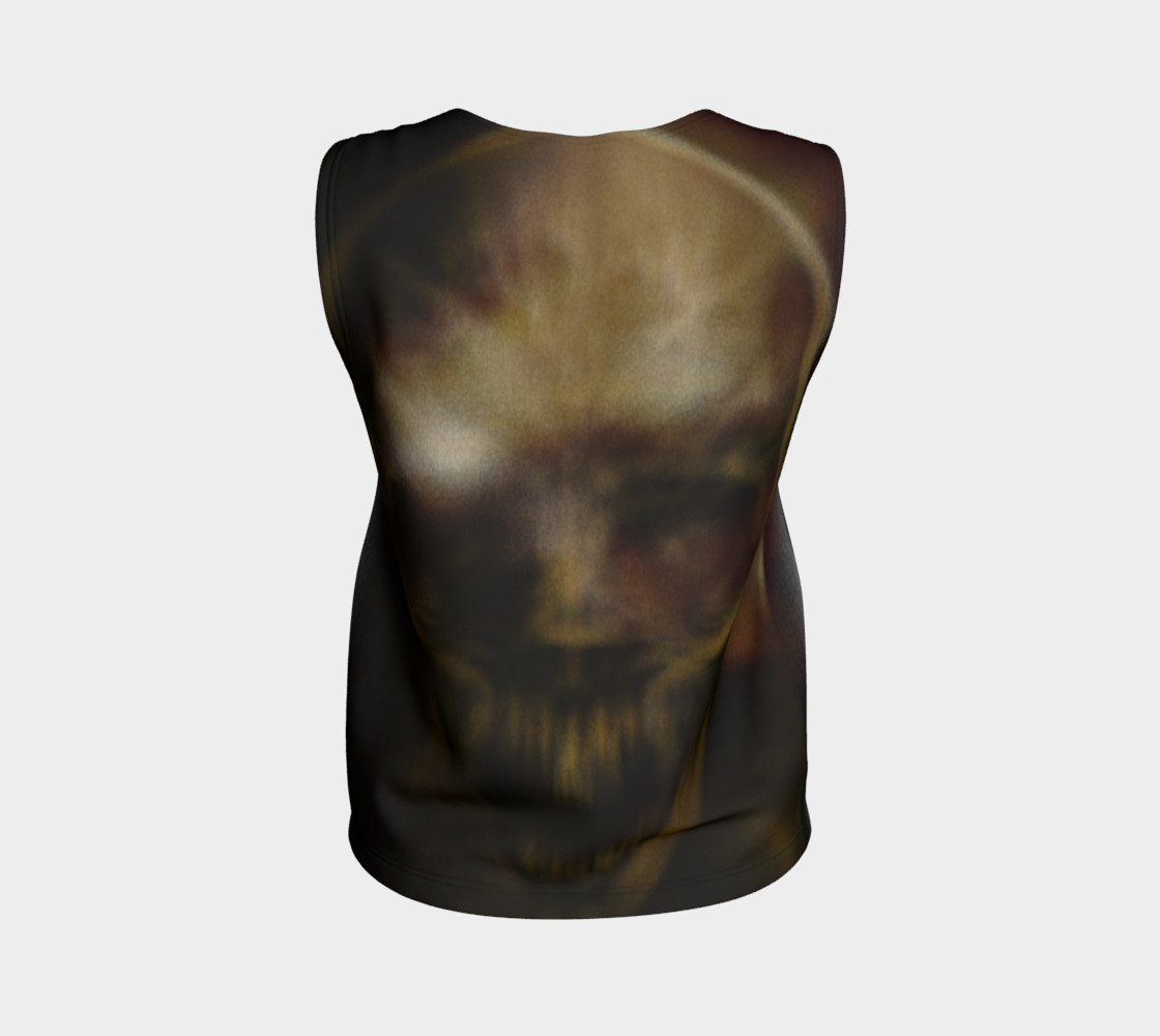 Fractal Shadow Skull Loose Tank Top 3D preview