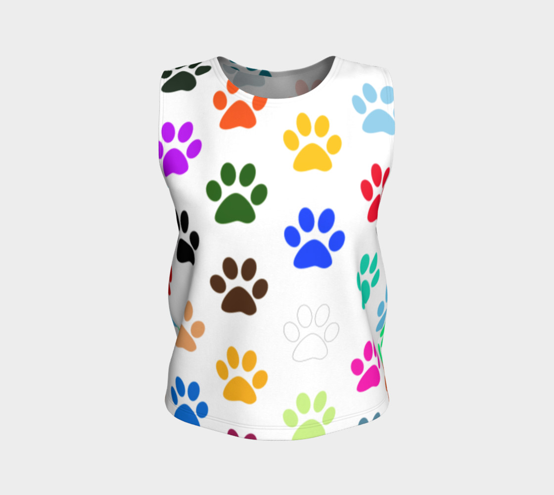 Paws Rainbow Loose Tank Top preview #1