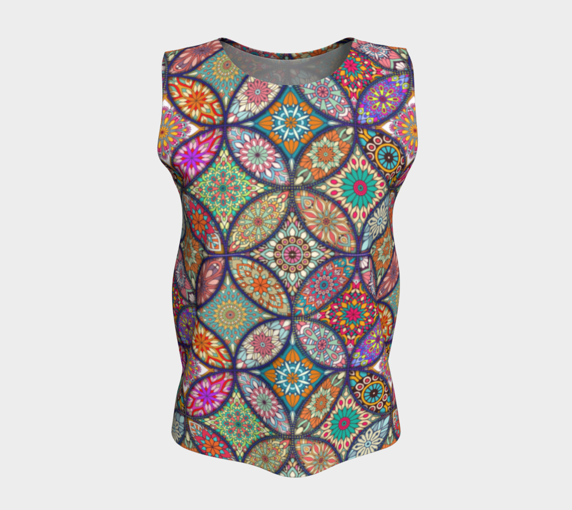 Vibrant Mandalas Loose Tank preview #5